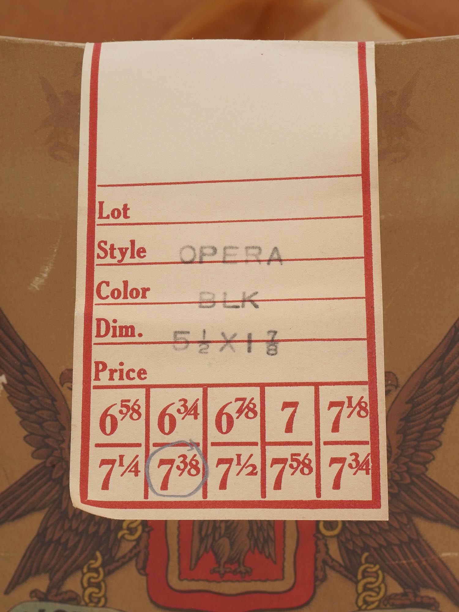 VINTAGE AMERICAN KNOX MENS OPERA MODEL HAT IN BOX PIC-8